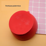 Set 2 piese diversificare bebelusi si copii din silicon Flippy, bol cu ventuza, lingurita din lemn si silicon, pentru