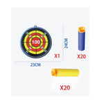 Jucaruie cu Lansator pentru Copii, Flippy, Lanseaza Manual, Tinta, 2 Avioane, 40 de Gloante din Material Moale, Joc