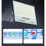 Set 2 proiectoare LED cu Panou Solar Flippy, Senzor de miscare, Telecomanda, Waterproof, 322*2 LED-uri incorporate,