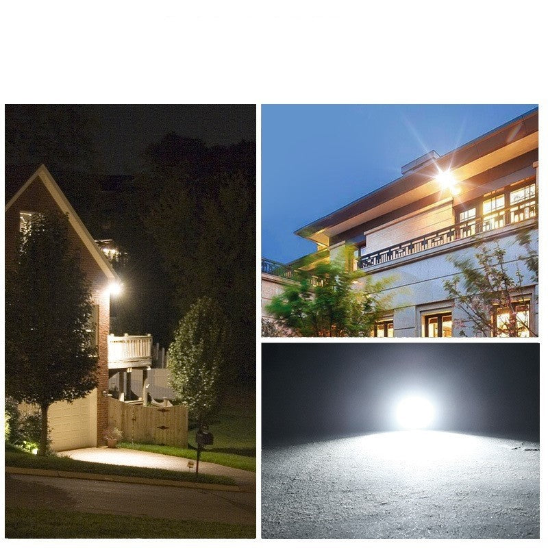Set 2 proiectoare LED cu Panou Solar Flippy, Senzor de miscare, Telecomanda, Waterproof, 322*2 LED-uri incorporate,