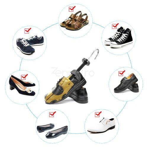 Set 2 Sanuri/Calapoade Reglabilile, Flippy, pentru Alungit si Largit Pantofi, Geanta si Incaltator Incluse, Universale,