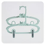 Set 10 de Cleme pentru Haine, Flippy, de Prindere pentru Pantaloni, Atasabile la Umerase, 1.6x2.3x6.35 cm, Verde
