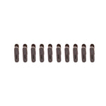 Set 10 de Cleme pentru Haine, Flippy, de Prindere pentru Pantaloni, Atasabile la Umerase, 1.6x2.3x6.35 cm, Maro