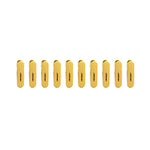 Set 10 de Cleme pentru Haine, Flippy, de Prindere pentru Pantaloni, Atasabile la Umerase, 1.6x2.3x6.35 cm, Galben