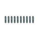 Set 10 de Cleme pentru Haine, Flippy, de Prindere pentru Pantaloni, Atasabile la Umerase, 1.6x2.3x6.35 cm, Verde