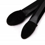 Set 20 de Aplicatoare Machiaj, Flippy, 2 Capete, 6.2 cm, din Poliuretan si Burete, Negru