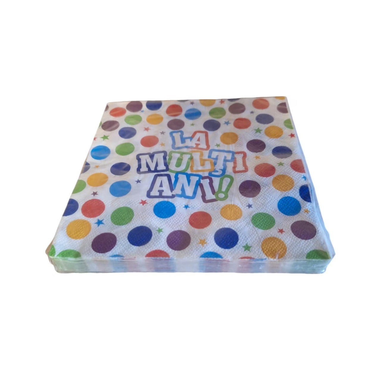 Set 20 Servetele de Masa, Flippy, Colectia LA MULTI ANI, 33 x 33 cm, din Hartie, Multicolor