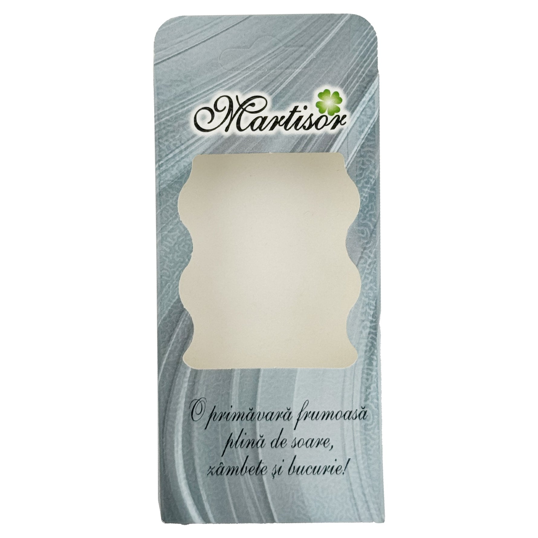 Ambalaje de Carton pentru Martisoare, Flippy, Set 200 Bucati, Cutii Brosa, Model Abstract, Albastru deschis