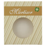 Ambalaje de Carton pentru Martisoare, Flippy, Set 200 Bucati, Cutii pentru Brosa Martisor, Model Crem cu Dungi , 8 x 7