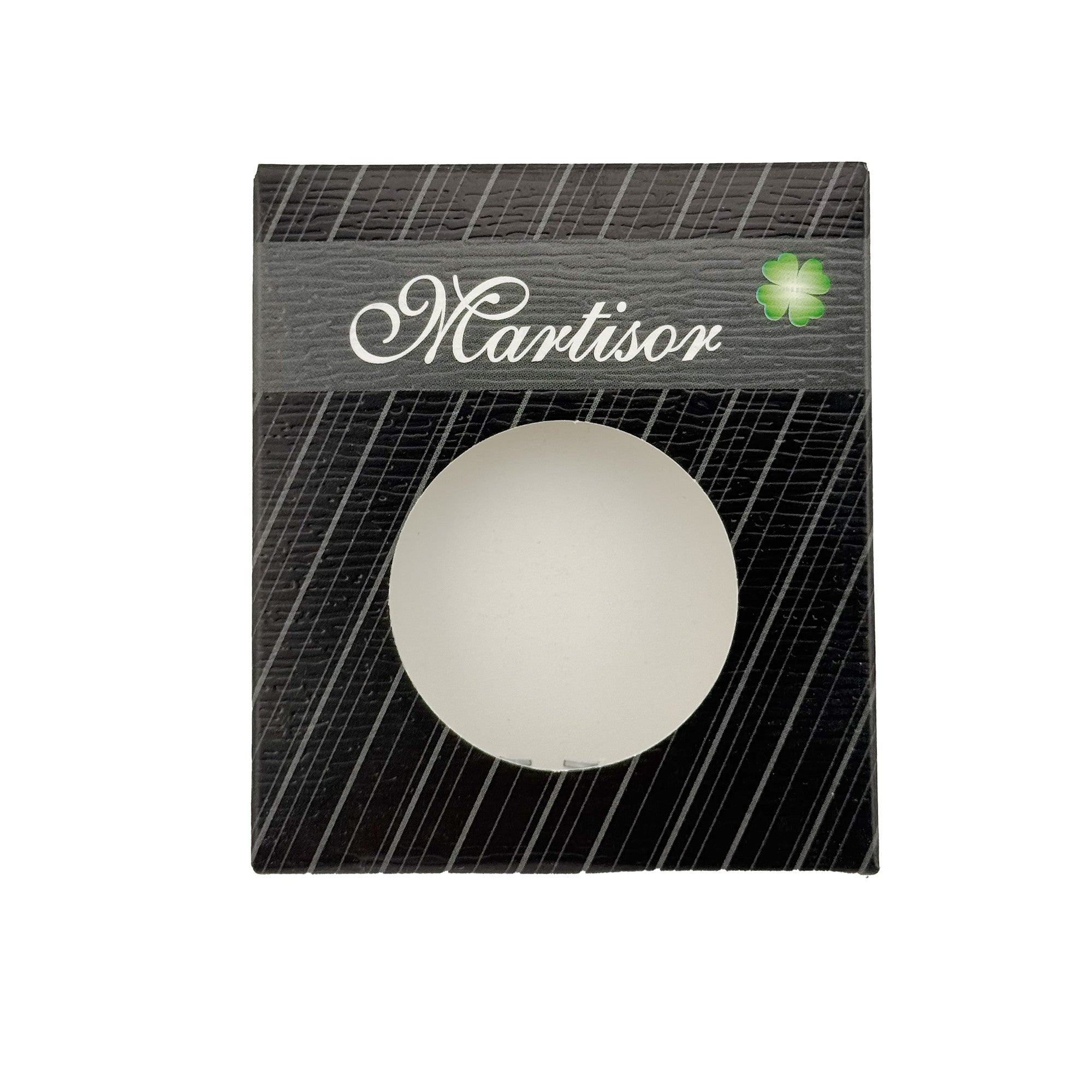 Ambalaje de Carton pentru Martisoare, Flippy, Set 200 Bucati, Cutii pentru Brosa Martisor, Model Negru cu Dungi, 8 x 7