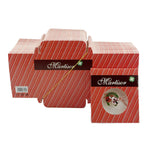 Ambalaje de Carton pentru Martisoare, Flippy, Set 200 Bucati, Cutii pentru Brosa Martisor, Model Rosu, 8 x 7 cm,