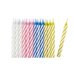 Set 24 Lumanari de Tort, Flippy, Model Spirala, Party, 6.5 cm, din Parafina, Multicolor