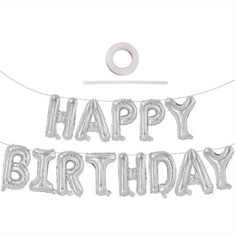 Set 25 de Baloane din Folie Metalizata si Latex, Flippy, Figurine 2 Stele, 4 Baloane Confetti, 13 Litere, 6 Latex,