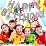 Set 25 de Baloane din Folie Metalizata si Latex, Flippy, Figurine 2 Stele, 4 Baloane Confetti, 13 Litere, 6 Latex,