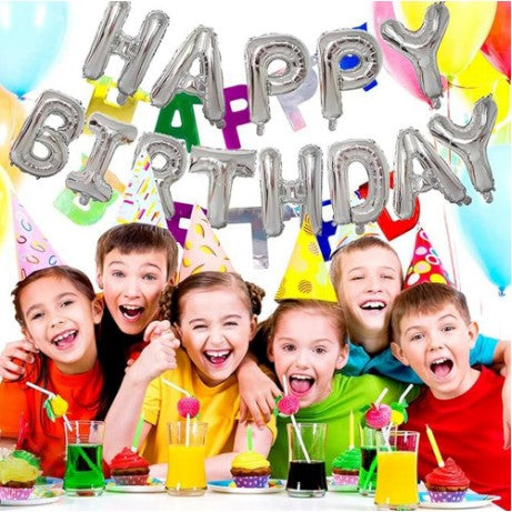 Set 25 de Baloane din Folie Metalizata si Latex, Flippy, Figurine 2 Stele, 4 Baloane Confetti, 13 Litere, 6 Latex,