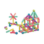 Set 25 de Piese Magnetice de Constructie, Flippy, Puzzle, Forme, 3 Ani, ABS, Magnet, 16x6x14 cm, Multicolor