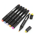 Set 262 Markere Duble, Flippy, pe Baza de Alcool, Geanta Impermeabila Inclusa, Culori Numerotate, 37 x 21.5 x 16.3 cm,