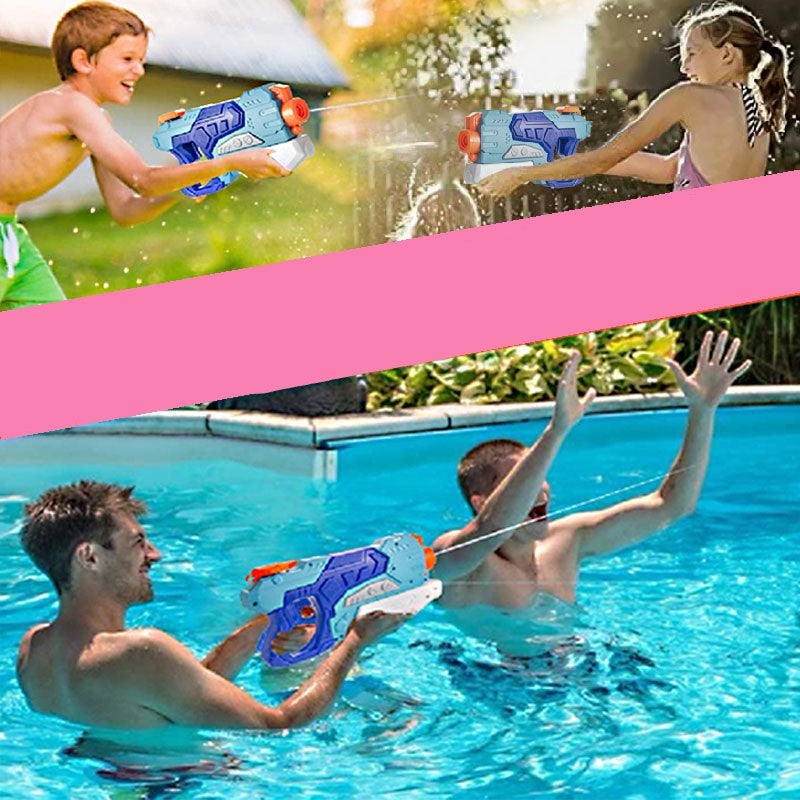 Set 2x Pistol cu Apa pentru Copii, Flippy, 6ani+, cu baloane de apa, Albastru + Roz, 1x 600 ML + 1x 550 ML