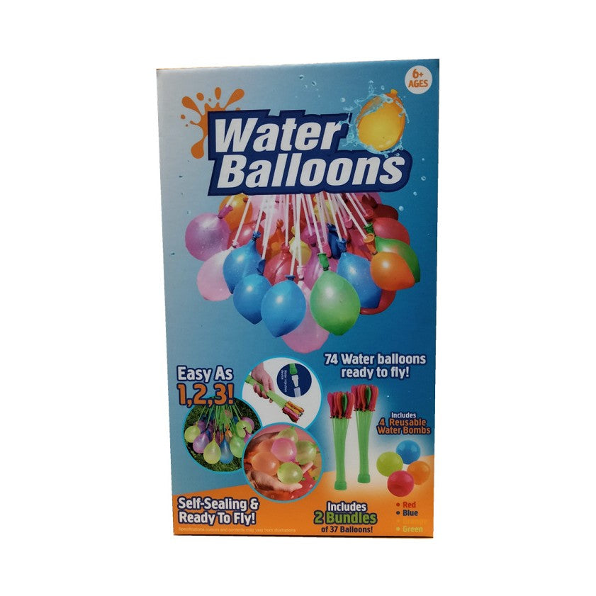 Set 2x Pistol cu Apa pentru Copii, Flippy, 6ani+, cu baloane de apa, Albastru + Roz, 1x 600 ML + 1x 550 ML
