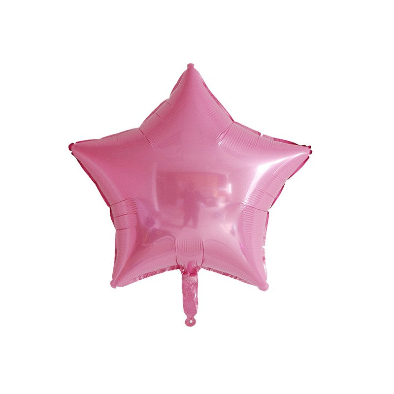 Set 3 Baloane din Folie Metalizata, Flippy, Figurine Picior 46x79 cm, Inima 45 cm, Stea 45cm, Model It's a Girl, Tema