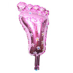 Set 3 Baloane din Folie Metalizata, Flippy, Figurine Picior 46x79 cm, Inima 45 cm, Stea 45cm, Model It's a Girl, Tema