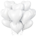 Set 3 Baloane din Folie Metalizata, Flippy, Model Inimi, Tema Ziua Indragostitilor, 45 cm, 2 Rosii, 1 Alb, Ambalaj