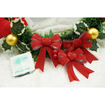 Set 3 fundite pentru brad, Rosii, 10 x 11 cm, din poliester, Flippy