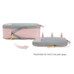 Set 3 Genti de Calatorie Flippy, Pentru Depozitare, Compresibile, 3 Dimensiuni, Mic, Mediu, Mare, Impermeabile, Fermoar