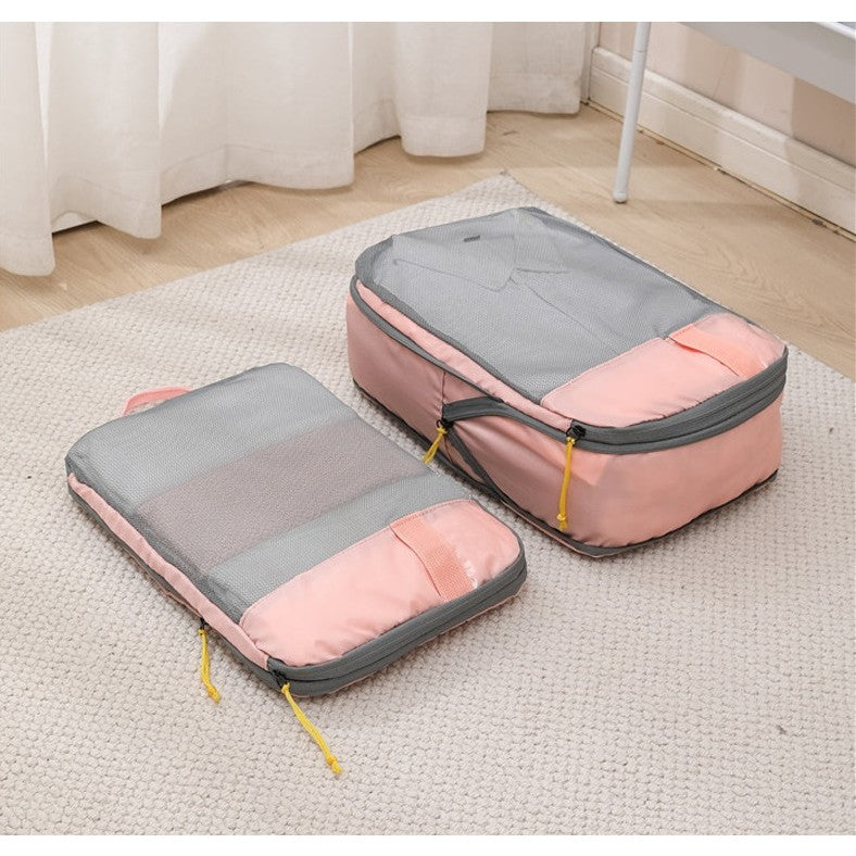 Set 3 Genti de Calatorie Flippy, Pentru Depozitare, Compresibile, 3 Dimensiuni, Mic, Mediu, Mare, Impermeabile, Fermoar