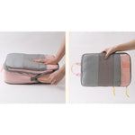 Set 3 Genti de Calatorie Flippy, Pentru Depozitare, Compresibile, 3 Dimensiuni, Mic, Mediu, Mare, Impermeabile, Fermoar