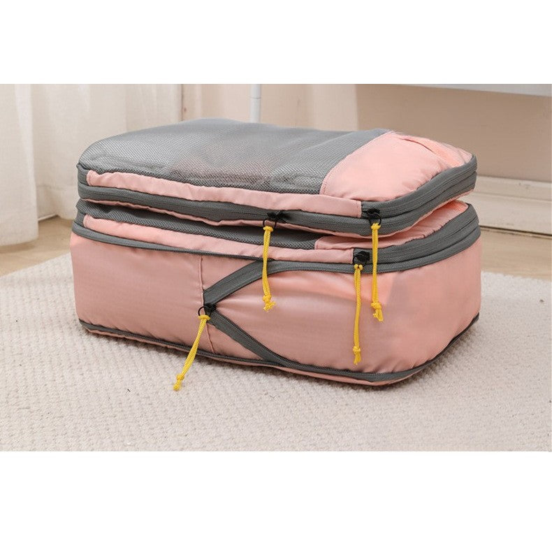 Set 3 Genti de Calatorie Flippy, Pentru Depozitare, Compresibile, 3 Dimensiuni, Mic, Mediu, Mare, Impermeabile, Fermoar