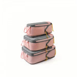 Set 3 Genti de Calatorie Flippy, Pentru Depozitare, Compresibile, 3 Dimensiuni, Mic, Mediu, Mare, Impermeabile, Fermoar