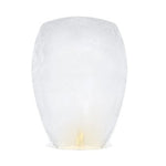 Set 3 Lampioane Zburatoare, Flippy, Hartie Biodegradabila, 82 x 45 x 31 cm, Alb