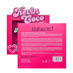 Set 3 Produse de Machiaj, KEVIN &amp; COCO, Pink Hearted, 9 culori, 15.5 x 13 x 3.4 cm
