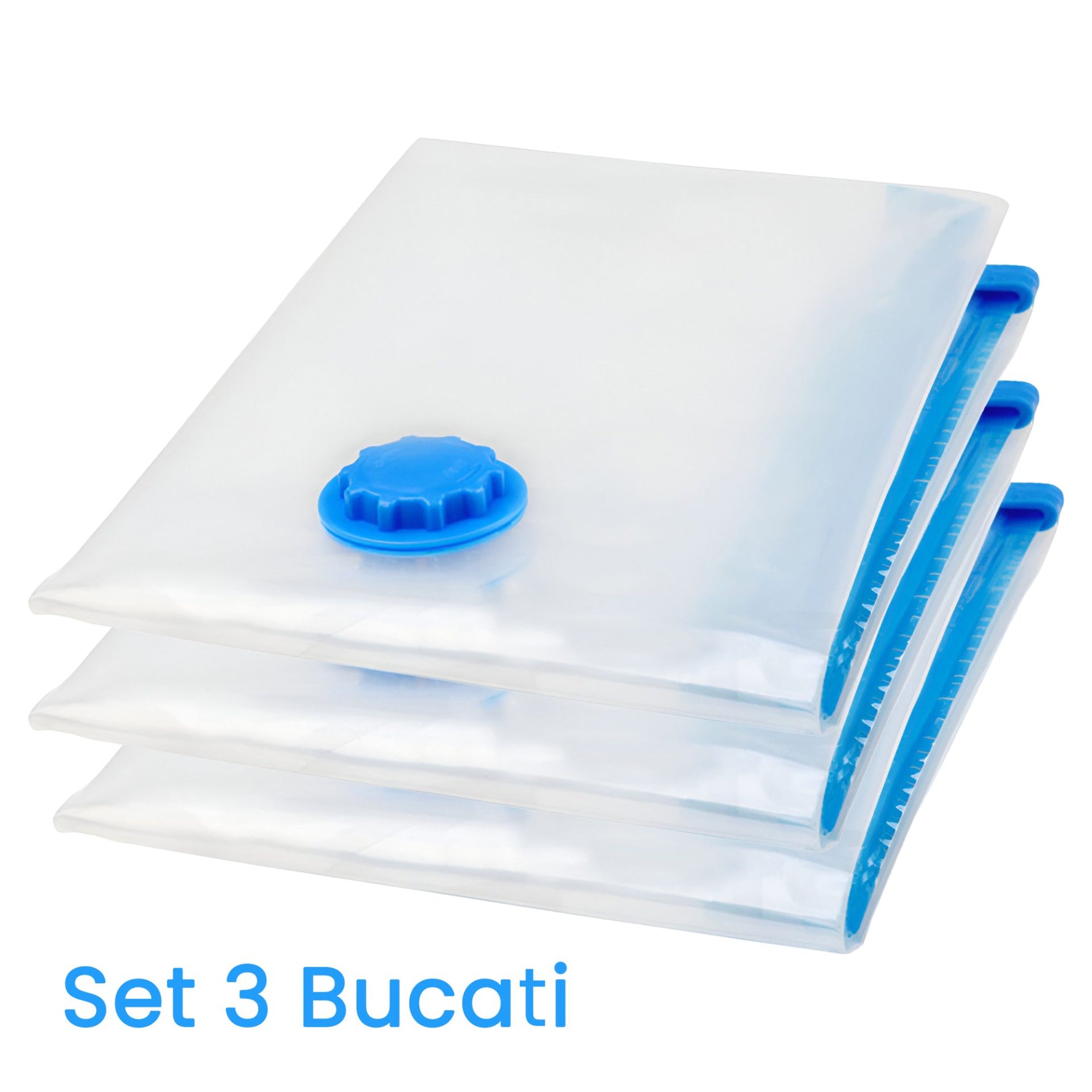 Set 3 Saci de Vidat Haine, Flippy, Marimi Diferite, Vidare prin Vacuum, Reutilizabili, Impermeabili, Pompa Inclusa,