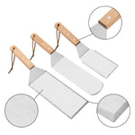 Set 3 spatule pentru gratar Flippy, din metal, margini subtiri, suprafata antiaderenta, rezistente la temperaturi