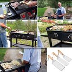 Set 3 spatule pentru gratar Flippy, din metal, margini subtiri, suprafata antiaderenta, rezistente la temperaturi