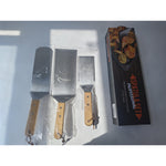 Set 3 spatule pentru gratar Flippy, din metal, margini subtiri, suprafata antiaderenta, rezistente la temperaturi