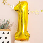 Set 30 Baloane Folie si Latex, Flippy, Tematica Prima Aniversare, Baloane Latex 30cm, 25cm, Figurina Girafa 32x34 cm,