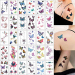 Set 30 Tatuaje Temporare, Flippy, pe Baza de Apa, Model 2, Multicolor