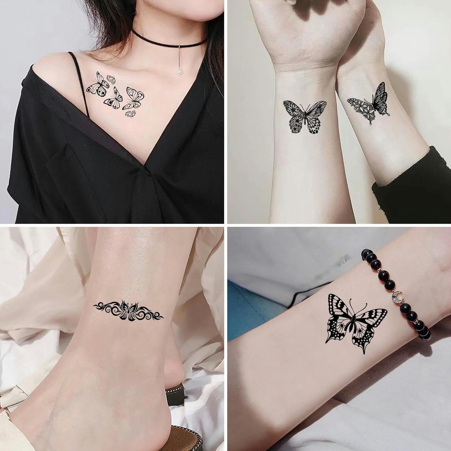 Set 30 Tatuaje Temporare, Flippy, pe Baza de Apa, Model 3, Negru