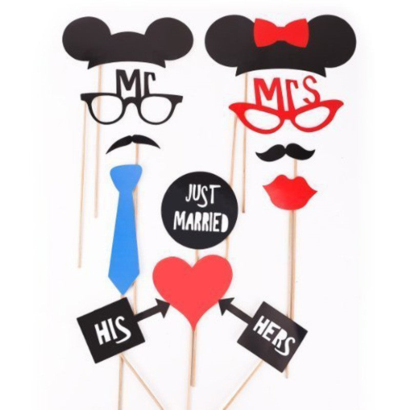 Set 31 de Accesorii pentru Petrecere, Flippy, Props pentru Coltul de Poze, Ochelari, Palarii, Mustata, Cravata,