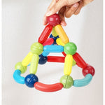 Set 36 de Piese Magnetice de Constructie, Flippy, Puzzle, Forme, 3 Ani, ABS, Magnet, 18x6x16 cm, Multicolor