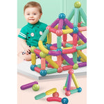 Set 36 de Piese Magnetice de Constructie, Flippy, Puzzle, Forme, 3 Ani, ABS, Magnet, 18x6x16 cm, Multicolor