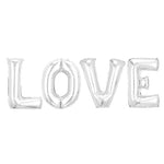 Set 4 Baloane din Folie Metalizata, Flippy, Figurine Litere, Model Scris Love, Tema Iubire, 80 cm, Ambalaj Individual,