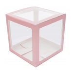 Set 4 Cutii pentru Baloane, Flippy, Model Scris Love, Tematica Iubire, Cuburi Decorative din Plastic, Accesorii pentru