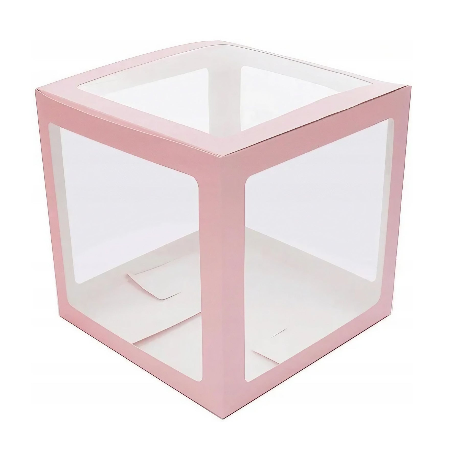 Set 4 Cutii pentru Baloane, Flippy, Model Scris Love, Tematica Iubire, Cuburi Decorative din Plastic, Accesorii pentru