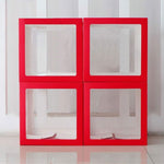 Set 4 Cutii pentru Baloane, Flippy, Model Scris Love, Tematica Iubire, Cuburi Decorative din Plastic, Accesorii pentru