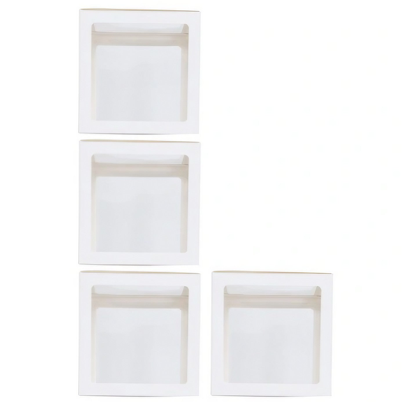 Set 4 Cutii pentru Baloane, Flippy, Model Simplu, Tematica Aniversare, Cuburi Decorative din Plastic, Accesorii pentru