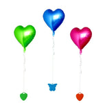 Set 4 Greutati pentru Baloanele cu Heliu, Flippy, 32 grame, 8 grame Fiecare, Plastic, Forma Inima, Multicolor
